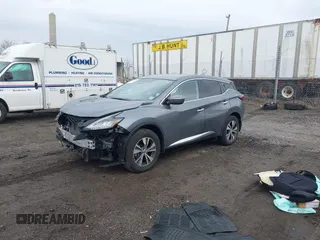 2020 Nissan Murano S with VIN 5N1AZ2AS8LN162337, listed as a IAAI auction lot 41686558 with 49,735 mi miles and . Bid and sale history available at DreamBid. Image 2.