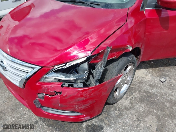 2014 Nissan Sentra S with VIN 3N1AB7AP8EL679564, listed as a IAAI auction lot 41955499 with 91,394 mi miles. Bid and sale history available at carsss.com. Image 6.