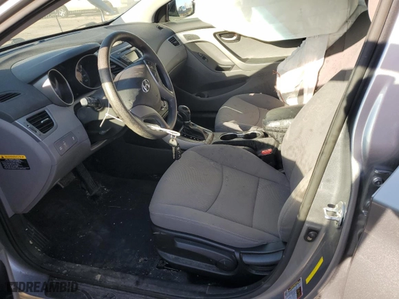 2014 Hyundai Elantra SE with VIN KMHDH4AE4EU198265, listed as a Copart auction lot 48702395 with 80,487 mi miles and Salvage Title. Bid and sale history available at carsss.com. Image 7.