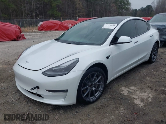 2021 Tesla Model 3 Long Range z VIN 5YJ3E1EB9MF014985, wystawiony jako IAAI lot #41672208 z przebiegiem 52 222 mil mil oraz . Historia ofert i sprzedaży dostępna na DreamBid. Obrazek 19.