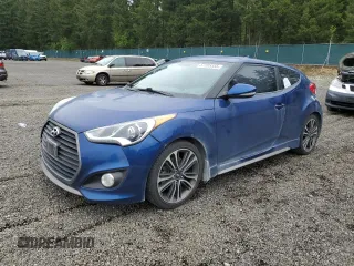2016 Hyundai Veloster Turbo with VIN KMHTC6AE1GU292144, listed as a Copart auction lot 57285355 with 81,907 mi miles and Salvage title. Bid and sale history available at DreamBid. Image 1.