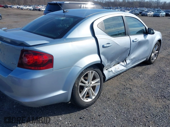 2013 Dodge Avenger SXT with VIN 1C3CDZCB5DN544333, listed as a IAAI auction lot 41655816 with 95,894 mi miles and . Bid and sale history available at carsss.com. Image 6.