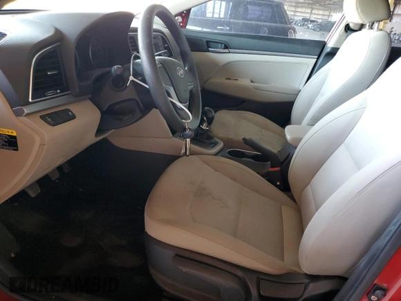 2017 Hyundai Elantra SE with VIN KMHD74LF6HU282102, listed as a Copart auction lot 57841005 with 94,024 mi miles and Salvage title. Bid and sale history available at DreamBid. Image 7.