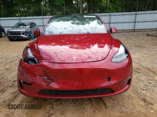 2024 Tesla Model Y Long Range with VIN 7SAYGDEE2RA269884, listed as a Copart auction lot 56937585 with 49,374 mi miles and Salvage title. Bid and sale history available at DreamBid. Image 5.