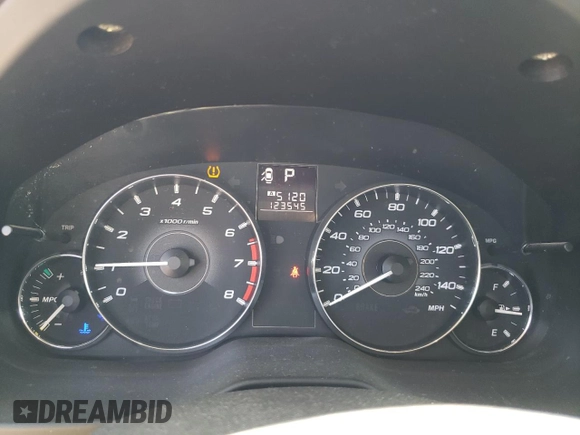 2012 Subaru Legacy 2.5i Premium with VIN 4S3BMCG62C3003056, listed as a Copart auction lot 54198665 with 123,545 mi miles and Salvage Title. Bid and sale history available at carsss.com. Image 9.