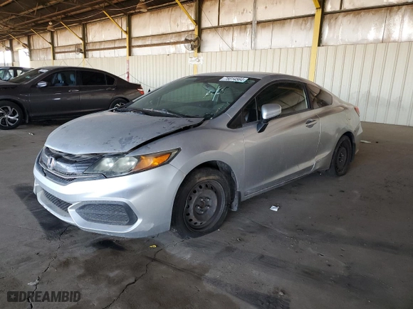 2014 Honda Civic Coupe LX with VIN 2HGFG3B5XEH520775, listed as a Copart auction lot 78014564 with 0 mi miles and Clean Title. Bid and sale history available at carsss.com. Image 1.