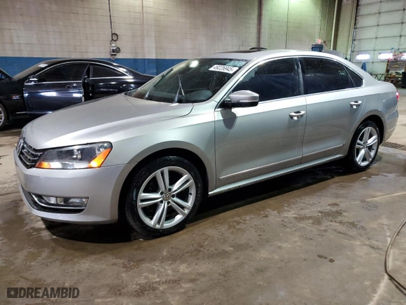 2014 Volkswagen Passat TDI SE w/Sunroof with VIN 1VWBN7A34EC001621, listed as a Copart auction lot 49226945 with 89,267 mi miles and Clean Title. Bid and sale history available at carsss.com. Image 1.