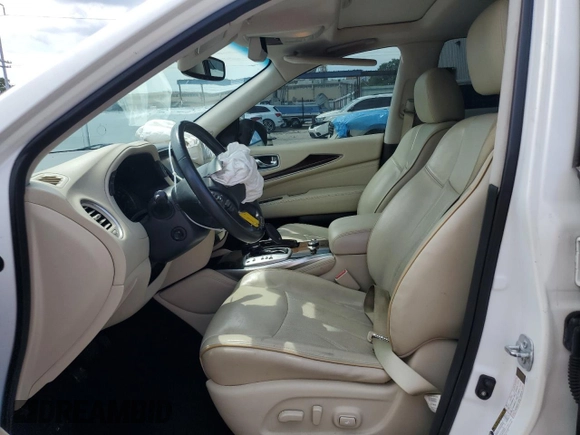 2015 Infiniti QX60 with VIN 5N1AL0MMXFC538815, listed as a Copart auction lot 62143805 with 84,910 mi miles and Salvage title. Bid and sale history available at DreamBid. Image 7.