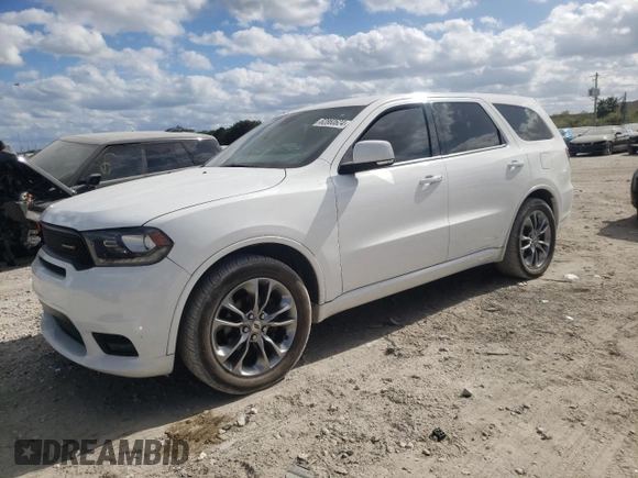2020 Dodge Durango GT with VIN 1C4RDHDG3LC116300, listed as a Copart auction lot 82860624 with 150,738 mi miles and Non Repairable. Bid and sale history available at DreamBid. Image 1.