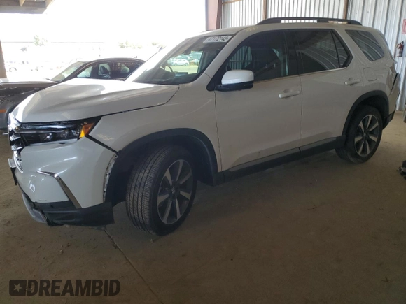 2025 Honda Pilot Elite with VIN 5FNYG1H86SB009451, listed as a Copart auction lot 47172145 with Not Provided miles and Salvage Title. Bid and sale history available at DreamBid. Image 1.