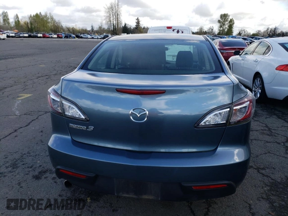2010 Mazda 3 i Touring with VIN JM1BL1SF2A1334338, listed as a Copart auction lot 51437835 with Not Provided miles and Salvage Title. Bid and sale history available at DreamBid. Image 6.