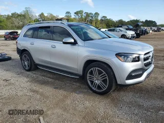 2020 Mercedes-Benz GLS 450 with VIN 4JGFF5KE9LA214347, listed as a Copart auction lot 46700204 with 48,750 mi miles and . Bid and sale history available at DreamBid. Image 4.