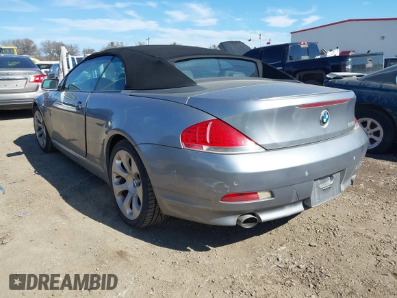 2007 BMW 6 Series 650i with VIN WBAEK13527CN80984, listed as a IAAI auction lot 41678742 with 110,278 mi miles and . Bid and sale history available at DreamBid. Image 3.