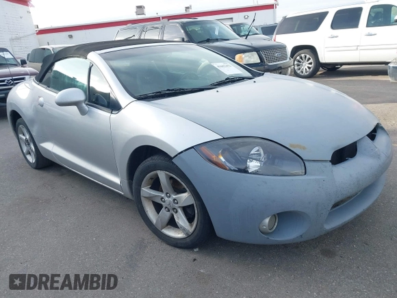 2007 Mitsubishi Eclipse GS with VIN 4A3AL25F67E011440, listed as a IAAI auction lot 41693452 with 192,585 mi miles and . Bid and sale history available at DreamBid. Image 1.