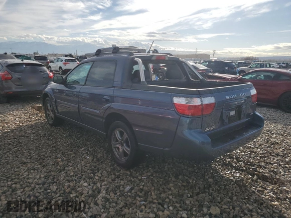 2005 Subaru Baja Turbo z VIN 4S4BT63CX55100329, wystawiony jako Copart lot #44267565 z przebiegiem 231 034 mil mil oraz Szkody całkowita. Historia ofert i sprzedaży dostępna na DreamBid. Obrazek 2.