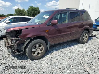 2007 Honda Pilot EX-L z VIN 5FNYF185X7B020114, wystawiony jako Copart lot #57654695 z przebiegiem 187 623 mil mil oraz Szkoda całkowita • Salvage title. Historia ofert i sprzedaży dostępna na DreamBid. Obrazek 1.