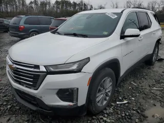 2022 Chevrolet Traverse LT Cloth with VIN 1GNEVMKW7NJ190372, listed as a Copart auction lot 44315595 with 19,791 mi miles and Salvage Title. Bid and sale history available at carsss.com. Image 1.
