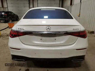 2022 Mercedes-Benz S-Class S 500 with VIN W1K6G6DB9NA136980, listed as a Copart auction lot 86716354 with 0 mi miles and Salvage Title. Bid and sale history available at carsss.com. Image 6.