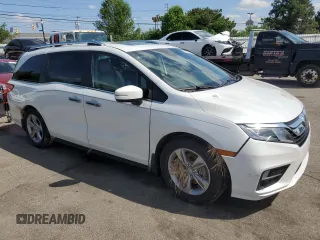 2020 Honda Odyssey EX-L z VIN 5FNRL6H79LB040523, wystawiony jako Copart lot #57383005 z przebiegiem 105 754 mil mil oraz Szkoda całkowita • Salvage title. Historia ofert i sprzedaży dostępna na DreamBid. Obrazek 4.