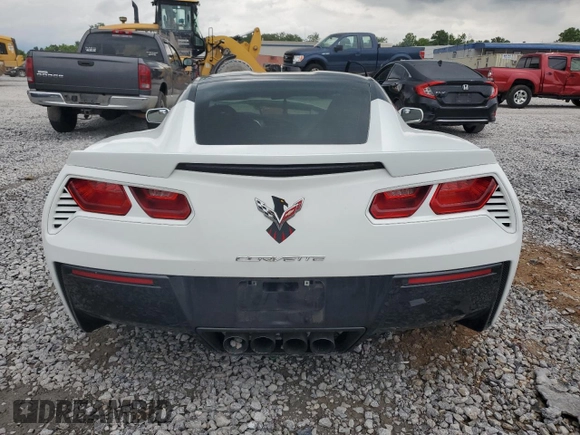 2017 Chevrolet Corvette 2LT with VIN 1G1YD2D77H5100579, listed as a Copart auction lot 58973455 with Not provided miles and Salvage title. Bid and sale history available at DreamBid. Image 6.
