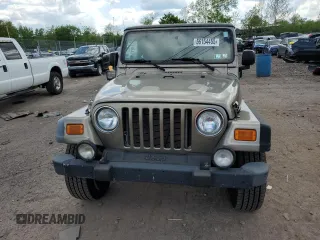 2004 Jeep Wrangler Sahara with VIN 1J4FA59SX4P791038, listed as a Copart auction lot 56154455 with 193,693 mi miles and Salvage title. Bid and sale history available at DreamBid. Image 5.