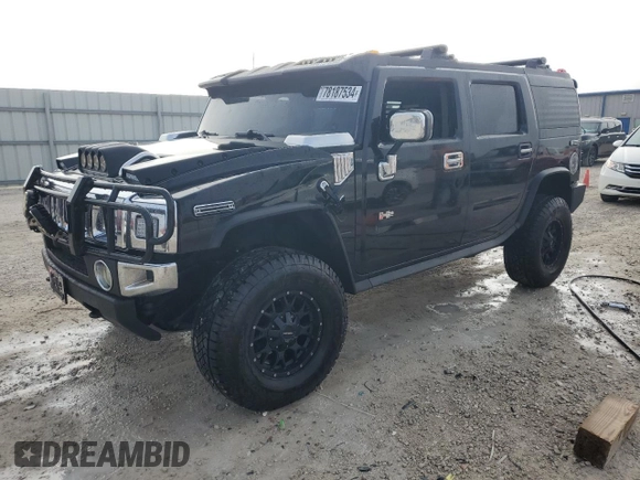 2003 Hummer H2 with VIN 5GRGN23U33H148965, listed as a Copart auction lot 78187534 with 23,202 mi miles and Non Repairable. Bid and sale history available at carsss.com. Image 1.