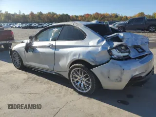 2015 BMW 2 Series M235i with VIN WBA1J7C52FV288968, listed as a Copart auction lot 76639124 with 0 mi miles and Salvage Title. Bid and sale history available at carsss.com. Image 2.