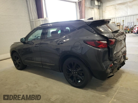 2021 Chevrolet Blazer RS with VIN 3GNKBKRS3MS515678, listed as a Copart auction lot 61195165 with 102,082 mi miles and Non repairable. Bid and sale history available at DreamBid. Image 2.
