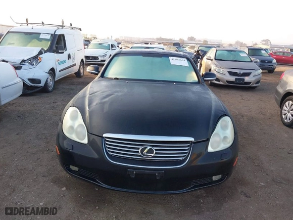 2002 Lexus SC 430 with VIN JTHFN48Y020009103, listed as a IAAI auction lot 41502634 with NaN miles. Bid and sale history available at carsss.com. Image 12.