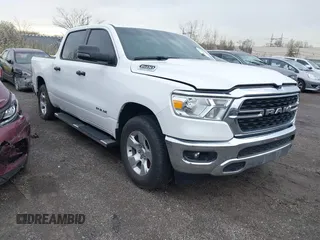 2024 Ram 1500 Big Horn with VIN 1C6SRFFT6RN115065, listed as a IAAI auction lot 41997639 with 15,453 mi miles and . Bid and sale history available at DreamBid. Image 1.