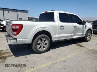 2021 Ford F-150 XL with VIN 1FTFW1CD7MFA89727, listed as a Copart auction lot 58373395 with 43,757 mi miles and Salvage title. Bid and sale history available at DreamBid. Image 3.