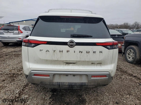 2024 Nissan Pathfinder SL with VIN 5N1DR3CC2RC280249, listed as a Copart auction lot 49300215 with 6,479 mi miles and Salvage Title. Bid and sale history available at carsss.com. Image 6.