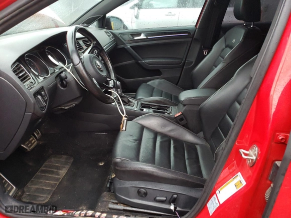 2017 Volkswagen Golf R with VIN WVWVF7AU7HW114651, listed as a Copart auction lot 48792485 with 0 mi miles and Non Repairable. Bid and sale history available at carsss.com. Image 7.