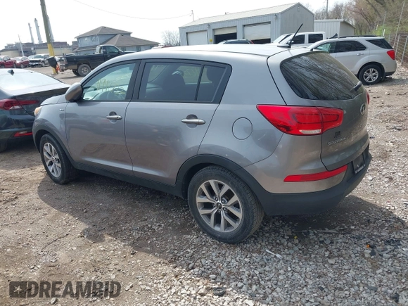 2015 Kia Sportage LX with VIN KNDPBCAC6F7790469, listed as a IAAI auction lot 41942732 with 74,612 mi miles and . Bid and sale history available at DreamBid. Image 3.