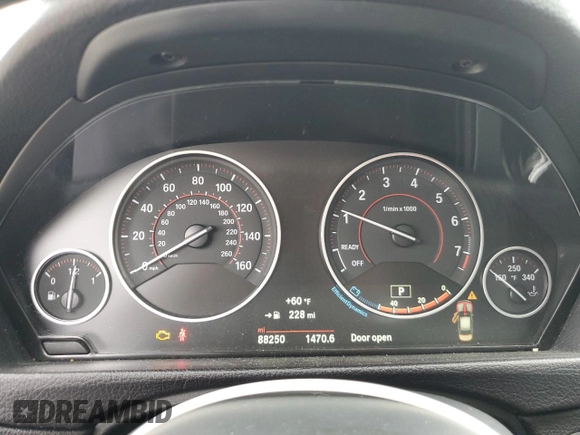 2017 BMW 3 Series 330i xDrive with VIN WBA8D9G5XHNT91599, listed as a Copart auction lot 55810245 with 88,250 mi miles and Salvage title. Bid and sale history available at DreamBid. Image 9.