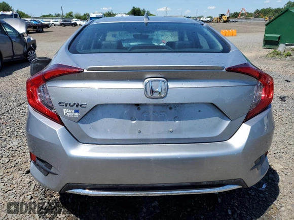 2020 Honda Civic Sedan EX-L with VIN 19XFC1F72LE214978, listed as a Copart auction lot 61613004 with 25,787 mi miles and Salvage Title. Bid and sale history available at carsss.com. Image 6.