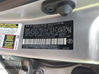 2023 Toyota Camry SE with VIN 4T1T11AK1PU736752, listed as a IAAI auction lot 41986290 with 38,636 mi miles and . Bid and sale history available at DreamBid. Image 9.