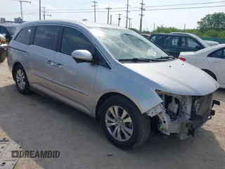 2014 Honda Odyssey EX with VIN 5FNRL5H45EB020868, listed as a IAAI auction lot 42029158 with 150,558 mi miles and . Bid and sale history available at carsss.com. Image 1.
