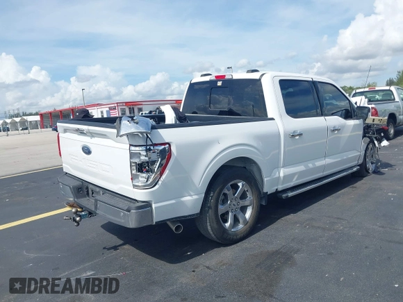 2023 Ford F-150 XL with VIN 1FTEW1C59PKE37513, listed as a IAAI auction lot 42484370 with 16,073 mi miles and . Bid and sale history available at DreamBid. Image 4.