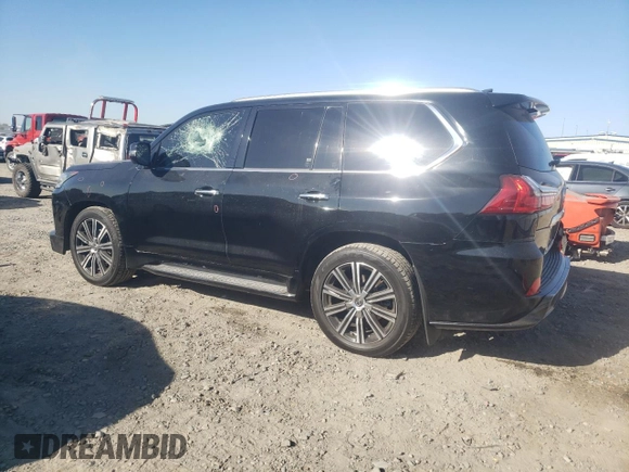 2020 Lexus LX 570 with VIN JTJDY7AX9L4332897, listed as a Copart auction lot 71180324 with 42,878 mi miles and Salvage title. Bid and sale history available at DreamBid. Image 2.