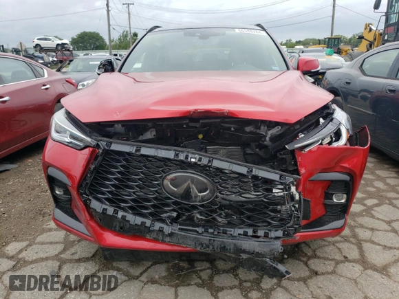 2023 Infiniti QX50 Sport with VIN 3PCAJ5FB4PF122220, listed as a Copart auction lot 66588284 with 8,176 mi miles and Salvage Title. Bid and sale history available at DreamBid. Image 5.