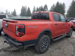 2024 Ford Ranger XLT with VIN 1FTER4HH3RLE32171, listed as a Copart auction lot 41435325 with 1,709 mi miles and Salvage Title. Bid and sale history available at carsss.com. Image 3.