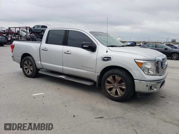 2017 Nissan Titan SV with VIN 1N6AA1E60HN524426, listed as a Copart auction lot 55036775 with 109,258 mi miles and Salvage title. Bid and sale history available at DreamBid. Image 4.