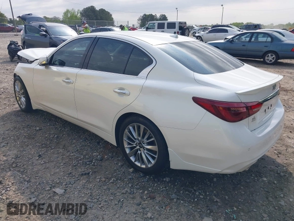 2021 Infiniti Q50 Luxe z VIN JN1EV7BP7MM700965, wystawiony jako IAAI lot #41998024 z przebiegiem 44 897 mil mil oraz . Historia ofert i sprzedaży dostępna na DreamBid. Obrazek 3.