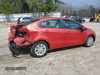 2013 Kia Rio LX with VIN KNADM4A36D6209894, listed as a Copart auction lot 49014515 with 155,920 mi miles and Salvage Title. Bid and sale history available at carsss.com. Image 3.
