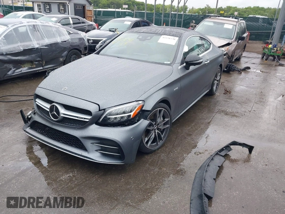 2023 Mercedes-Benz C 43 AMG with VIN W1KWJ6EB3PG118300, listed as a IAAI auction lot 42231738 with 43,304 mi miles and . Bid and sale history available at DreamBid. Image 2.
