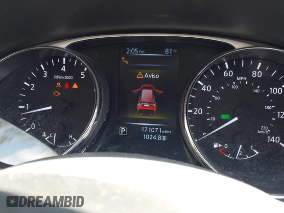 2015 Nissan Rogue SV with VIN 5N1AT2ML7FC794851, listed as a IAAI auction lot 42092861 with 171,071 mi miles. Bid and sale history available at carsss.com. Image 7.