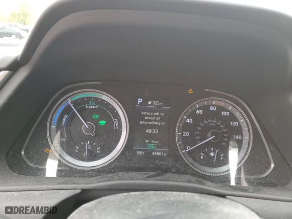 2023 Hyundai Sonata Hybrid SEL with VIN KMHL34JJ0PA063425, listed as a Copart auction lot 80066064 with 44,881 mi miles and Salvage Title. Bid and sale history available at carsss.com. Image 9.