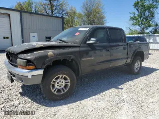 2002 Dodge Dakota SLT with VIN 1B7HG48Z32S670125, listed as a Copart auction lot 51124525 with 0 mi miles and Salvage Title. Bid and sale history available at carsss.com. Image 1.