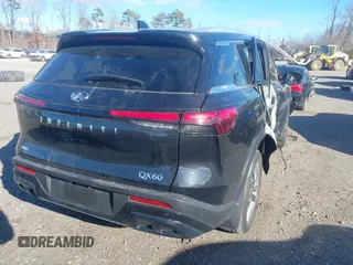2024 Infiniti QX60 Luxe с VIN 5N1DL1FS2RC346226, выставлен на аукционе IAAI как лот 41231017 с пробегом 5 728 миль миль и . История ставок и продаж доступна на DreamBid. Изображение 4.